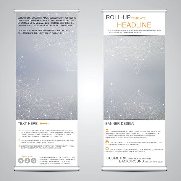 Roll-up banner stand...