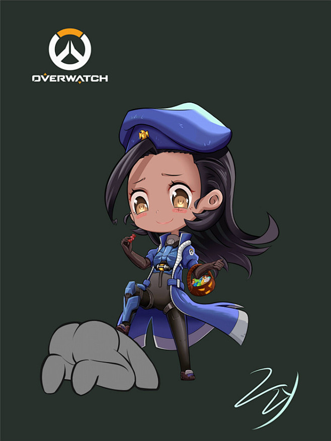 Q版先锋来袭！守望精美手机壁纸分享 -1...