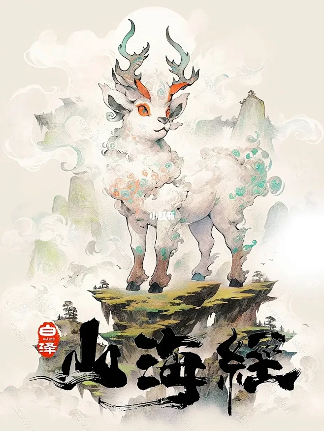 『白泽』山海经中最圣洁祥瑞的神兽！-花瓣网