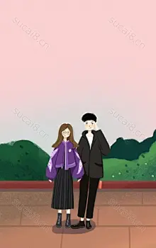 立春郊游情侣出行插画海报