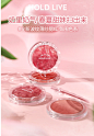 HOLD LIVE冰裂眼影腮红唇釉套装 哑光蓝色绿色眼影盘彩妆礼盒平价-tmall.com天猫
