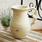托斯卡纳白色裂纹陶瓷花瓶 