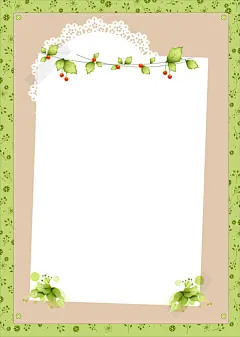 花边信纸藤蔓卡通海报背景矢量图平面广告 免费下载 页面网页 平面电商 创意素材