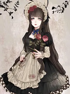 黑色童话 动漫 美图 插画 壁纸 二次元 转载侵删 「搬运 捕夢少女」