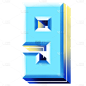 手绘-科技感数字贴纸-9