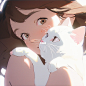 少女和猫② | 氛围感唯美头像