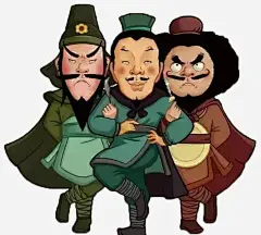 关羽张飞刘备卡通插画高清素材 三国人物 三国英雄 关羽张飞刘备卡通插画 刘关张 刘备关羽张飞 卡通 免抠png 设计图片 免费下载