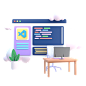 Business Analyzer 3D Illustration
