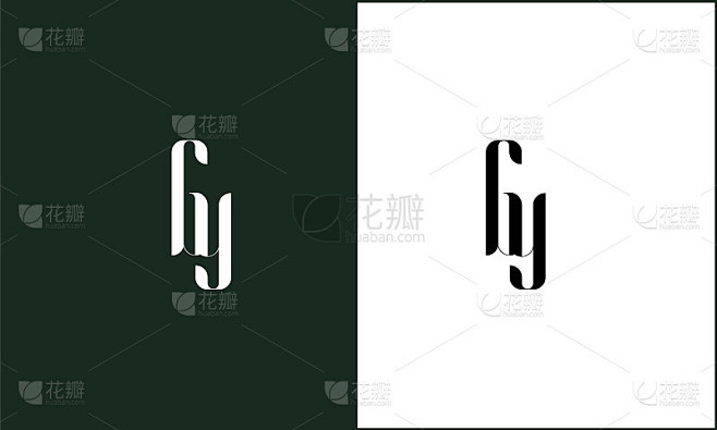 GY,YG抽象字母标志字母组合