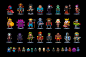 Random pixel dudes by ~fromcomics on deviantART