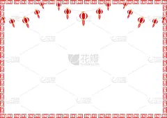 中国传统曲流图案背景庆祝