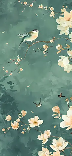 国风花鸟画壁纸