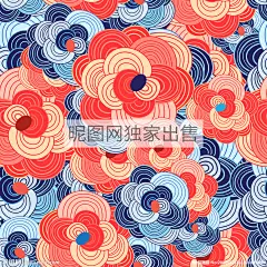 AI矢量数码印花面料花纹图案