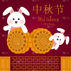 传统节日,秋天,海报,中间,传统,灯笼,春节,中秋节,中国灯笼,云