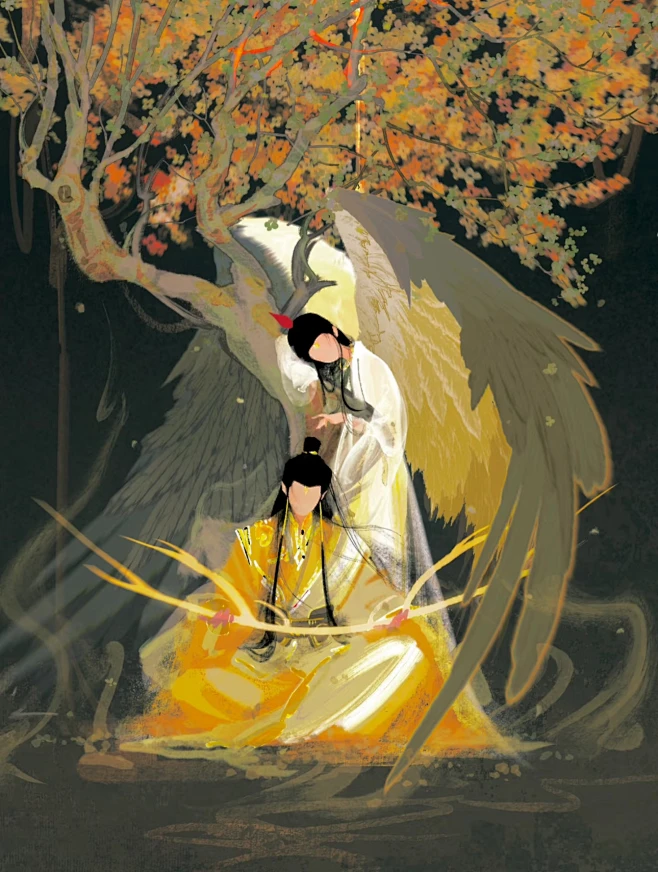 南极仙翁弟子：鹿童、鹤童-花瓣网