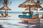 野外大自然海景教育书籍度假沙滩广告