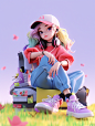 haodakuaifeizhurou_Super_cute_cool_girl_sitting_sideways_on_the_fed5f158-20ad-4996-b008-93e0dbe0c295.png (928×1232)