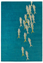 Fishes by Edward Barber and Jay Osgerby | Tibetan Wool Rug: 