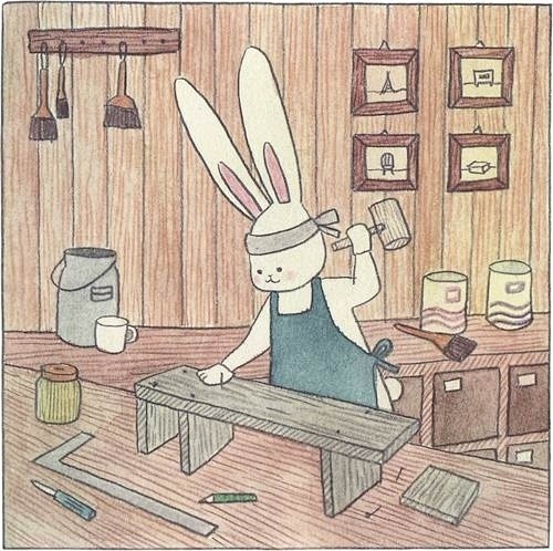 韩国插画家Lapinfee的小兔子_苏打...