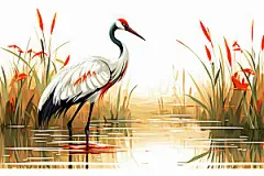 寒露秋天秋意插画