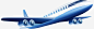 卡通飞机手绘高清素材 交通运输 客机 蓝色 飞行 元素 免抠png 设计图片 免费下载