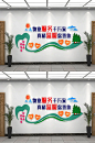 真情温暖你我他红色物业文化墙