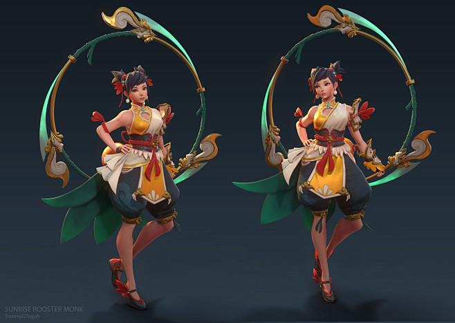 Sunrise Rooster Monk...