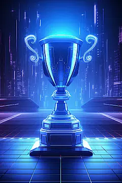 电竞奖杯获胜荣誉效果图