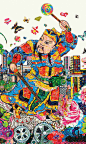 苹果联合五位华人艺术家，推出系列中国风鸡年年画