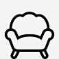 家庭扶手椅黑色logo图标 简约图 造型图案 黑色 UI图标 设计图片 免费下载 页面网页 平面电商 创意素材
