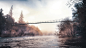 General 3840x2160 river nature construction outdoors water bridge