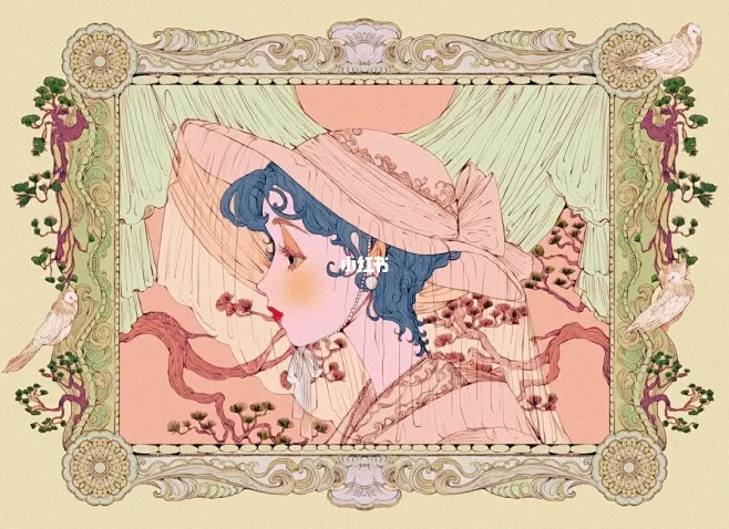 灵感公园|绝美装饰风格插画顶级配色⚜️