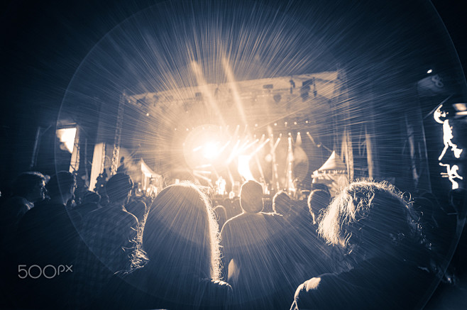 crowd at a concert i...