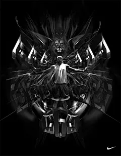 Digital Art inspiration耐克海报