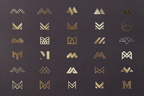 M Letter Logo Bundle...