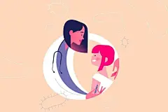 缤纷的色彩，简洁的几何图形！超可爱人物插画 : 缤纷的色彩和简单的几何图形