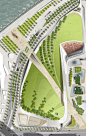 Beirut Waterfront Park, Lebanon. Landscape Arhitecture by Martha Schwartz Partners. www.marthaschwartz.com: