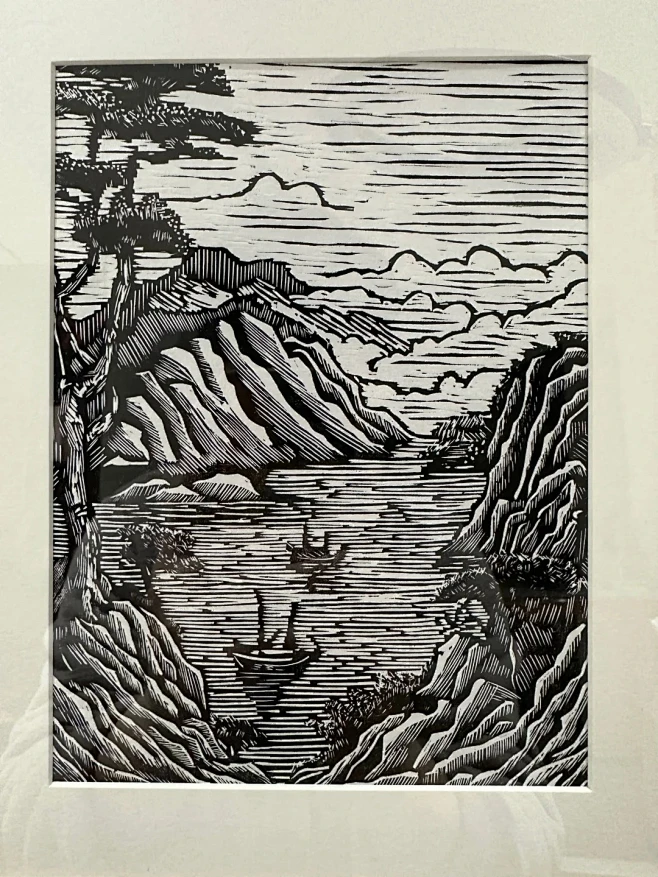 木刻版画黑白木刻_1_这画有李_来自小红书网页版-花瓣网