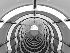 摘要隧道背景3d。3 d渲染图