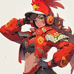 AI守望先锋风格人物设计素材 科幻机甲角色设定 游戏插画临摹资源-淘宝网