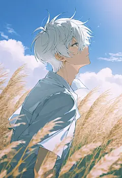 蓝锁的夏天#夏日晴空和金色麦浪 - 小红书