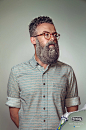 Man with grey beard, Electric Art / Schick NZ. By Sharpe + Associates Inc.