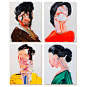 這位先生還是女士，你長得挺抽象的啊！ » ㄇㄞˋ點子 : 武田鐵平（Teppei Takeda）是一位日本畫家，他創作抽象的肖像：對象的繪畫方式使人無法識別他們的臉，只 …