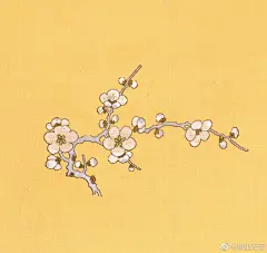 清·乾隆 黄色折枝花蝶纹妆花缎衣袍料 ​​​​
