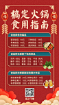 餐饮美食/火锅菜单/喜庆中国风/手机海报
