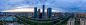 西安高新商务区城市天际线建筑群图片下载