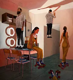 颠倒梦想

米兰艺术家 Dario Maglionico 探索了颠倒的体验过程，将过去和现在结合在一起，鼓励观众去问自己他们在哪里，他们在做什么。在一种疏离感和悬浮感的支配下，Maglionico 的绘画以具象的方式代表了一个内在的维度，一种中间地带，暗示了关于平行世界的物理理论和多元宇宙。 ​​​​