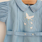 Blue bubble.  Love the applique and collar faggoting!!: 