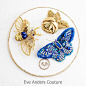Amazing hand-embroidered brooches by #eveanders.

Восхитительные вышитые вручную броши от Eve Anders.