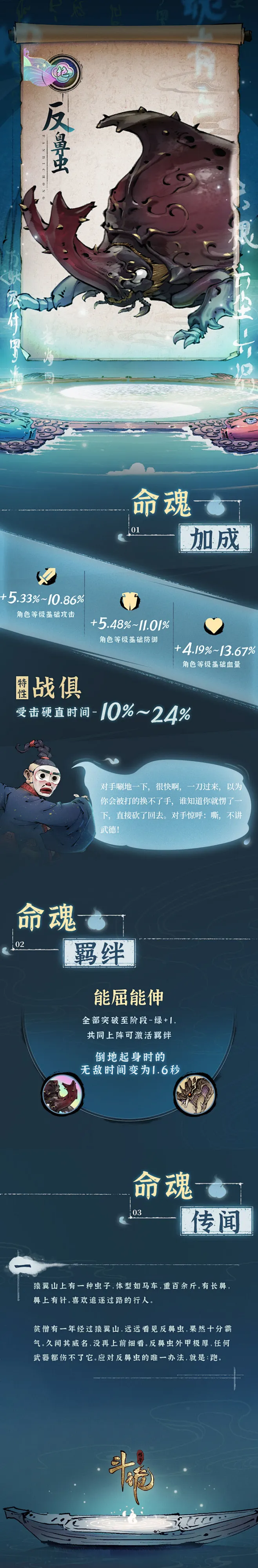 阴阳涡命魂 | 猨翼山间，车之巨蛇 —— 反鼻虫 - TapTap : 听闻猿翼山上有一种怪虫，体型如马车，重百余斤。背部有着黑褐色的大斑纹 ...